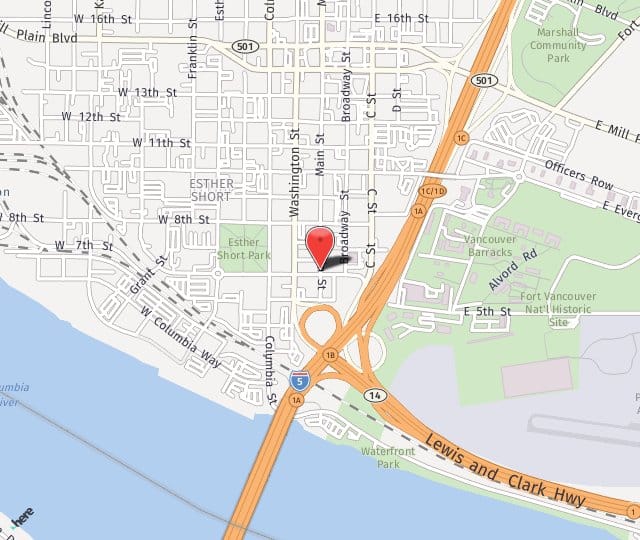 Location Map: 601 Main Street, Suite 101 Vancouver, WA 98660